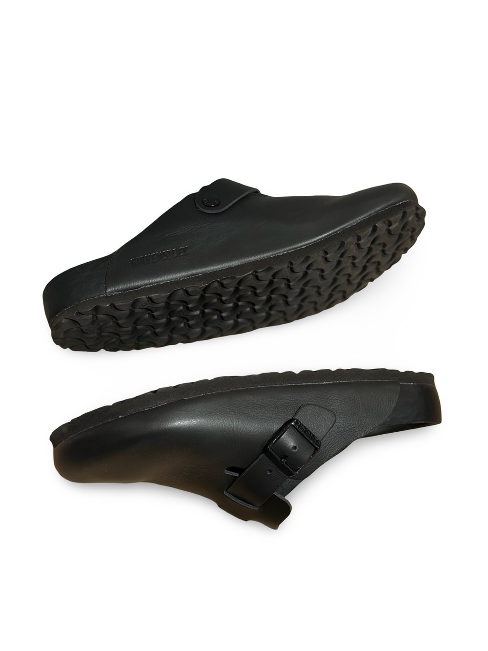 BIRKENSTOCK Boston Exquisite Leather in Black | EU 42 | Gender neutral